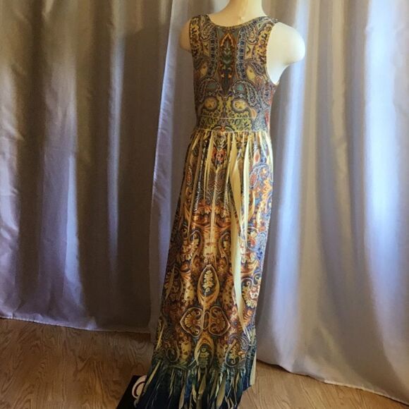 APT.9 sleeveless maxi dress in small paisley patrn - Picture 13 of 16